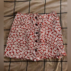 Madewell floral skirt size L